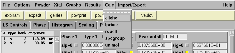 EXPGUI Screen snapshot