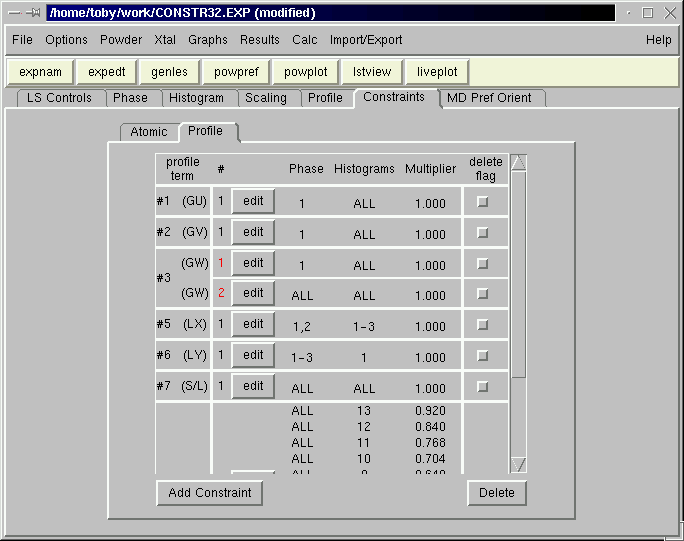 EXPGUI Screen snapshot