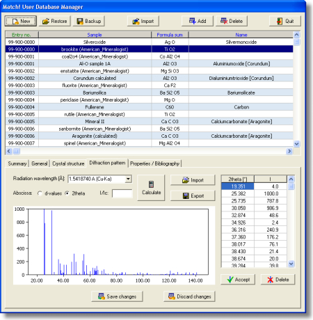 Screenshot of Match! User Database Manager