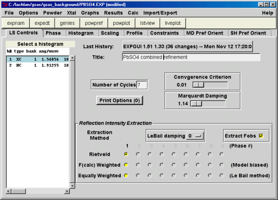 EXPGUI Interface