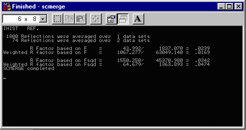 Scmerge output