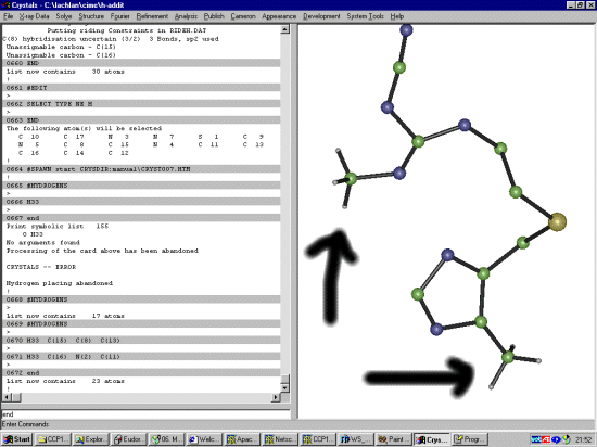 Adding calculated Methyl Hydrogens manually