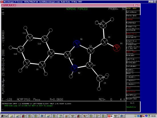 Looking at a structure containing the 
fragment from the Cambridge database