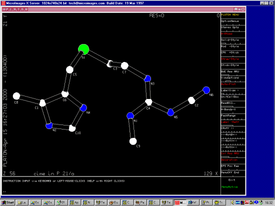 Viewing the structure in Pluton mode