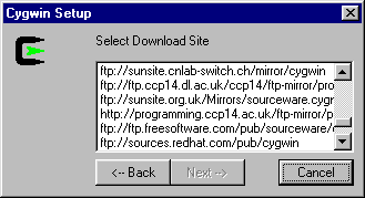 Sellecting IE5 settings