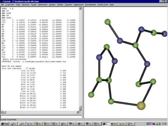 Opening a structure in Shelx format