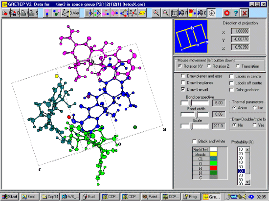 Gretep and coloured fragments