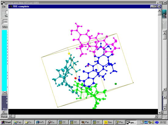 Rendering the structure in Povray