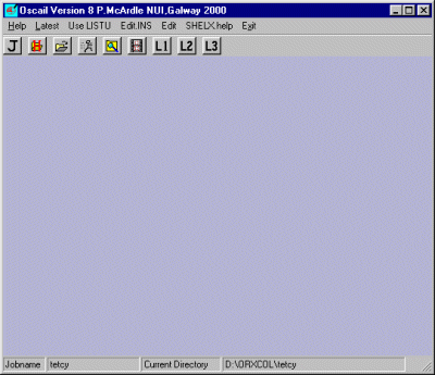 Oscail Starting Screen