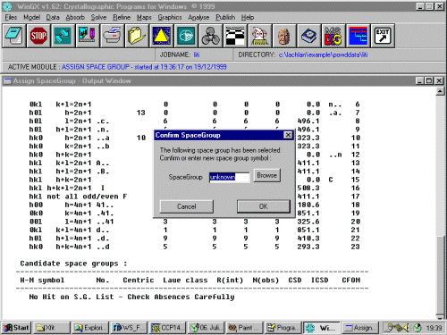 Confirm lattice settings