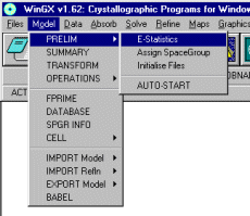 E-stats Menu Option